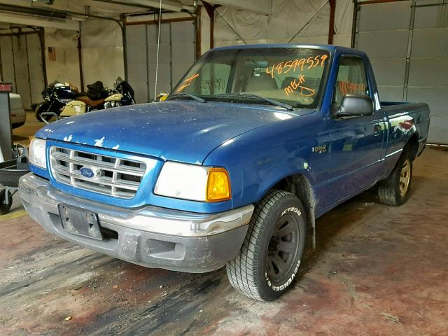 1FTYR10D91TA79055 - 2001 FORD RANGER BLUE photo 2