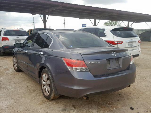 1HGCP36819A035467 - 2009 HONDA ACCORD EXL GRAY photo 3