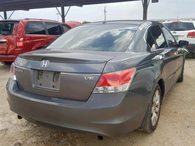 1HGCP36819A035467 - 2009 HONDA ACCORD EXL GRAY photo 4