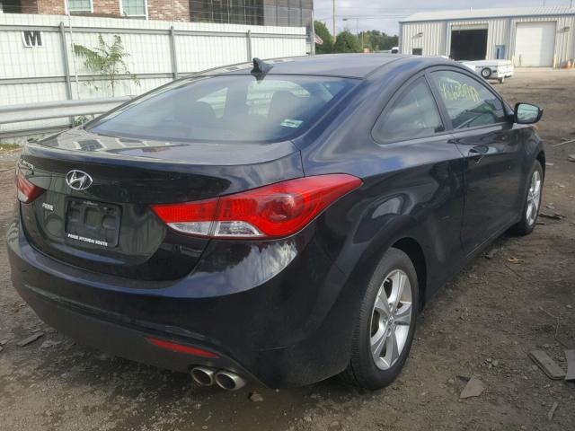 KMHDH6AE2DU004875 - 2013 HYUNDAI ELANTRA CO BLACK photo 4