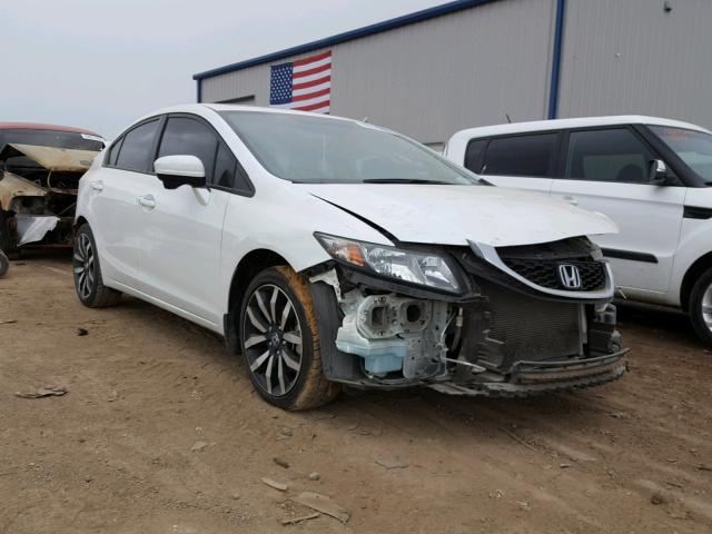 19XFB2F97FE044776 - 2015 HONDA CIVIC EXL WHITE photo 1