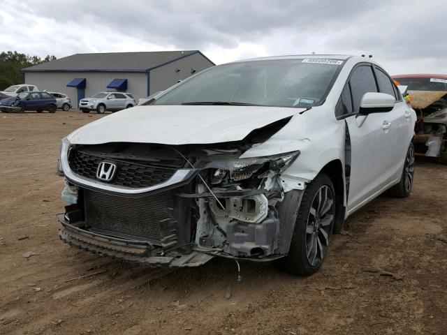 19XFB2F97FE044776 - 2015 HONDA CIVIC EXL WHITE photo 2