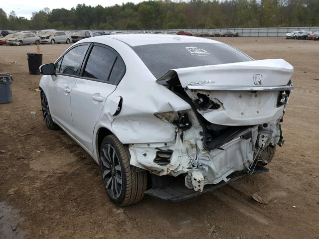 19XFB2F97FE044776 - 2015 HONDA CIVIC EXL WHITE photo 3