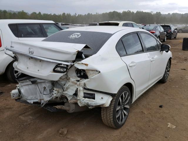 19XFB2F97FE044776 - 2015 HONDA CIVIC EXL WHITE photo 4