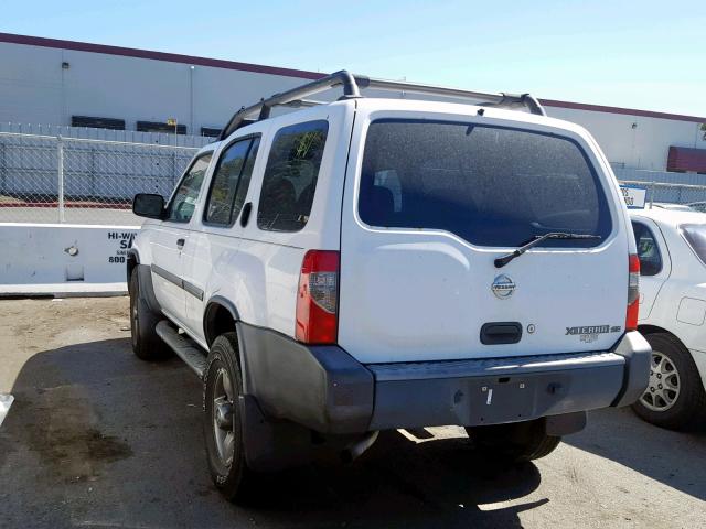 5N1ED28T62C548201 - 2002 NISSAN XTERRA XE WHITE photo 3