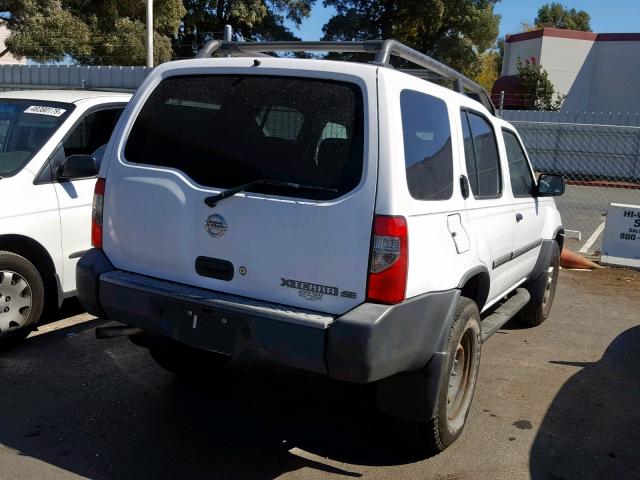 5N1ED28T62C548201 - 2002 NISSAN XTERRA XE WHITE photo 4