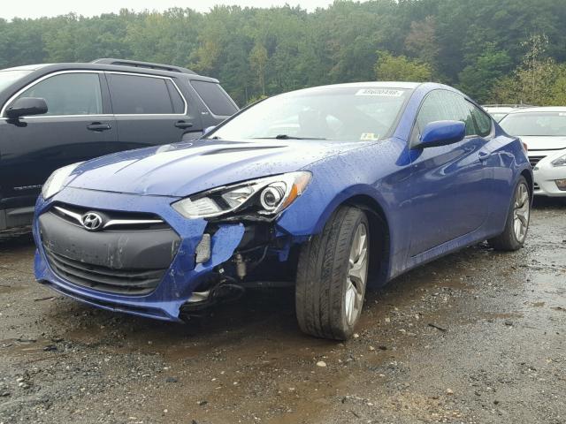 KMHHT6KD6DU101616 - 2013 HYUNDAI GENESIS CO BLUE photo 2