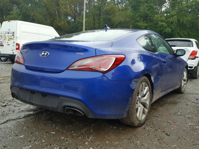 KMHHT6KD6DU101616 - 2013 HYUNDAI GENESIS CO BLUE photo 4