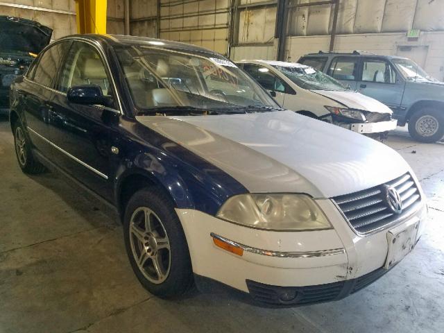 WVWPD63B51P136121 - 2001 VOLKSWAGEN PASSAT GLS BLUE photo 1