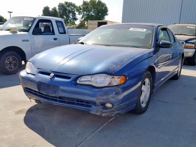 2G1WX12K249457732 - 2004 CHEVROLET MONTE CARL BLUE photo 2