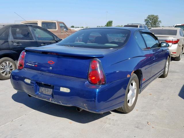 2G1WX12K249457732 - 2004 CHEVROLET MONTE CARL BLUE photo 4