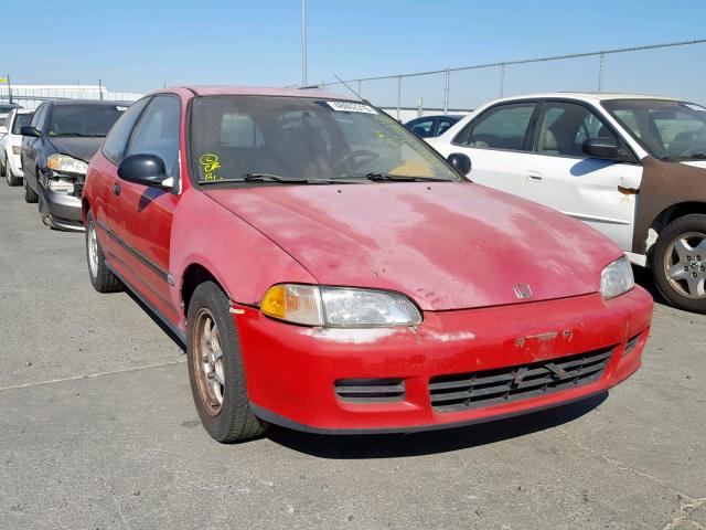 2HGEH2459NH551841 - 1992 HONDA CIVIC DX RED photo 1