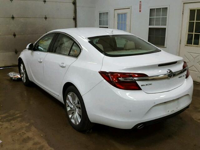 2G4GS5GX2G9179629 - 2016 BUICK REGAL PREM WHITE photo 3