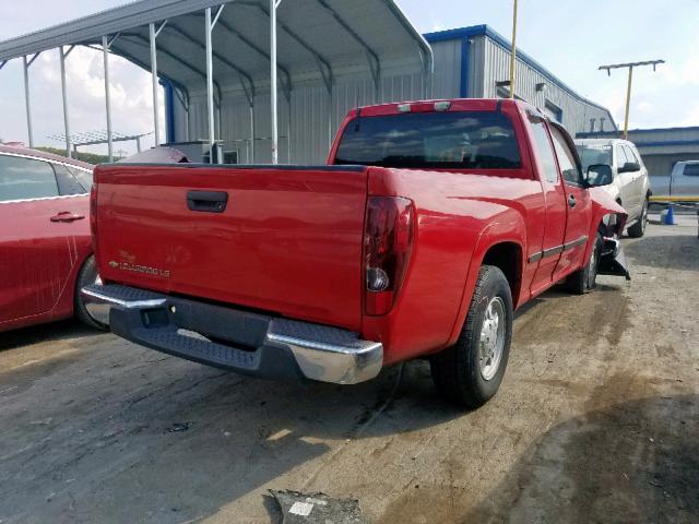 1GCCS196148118277 - 2004 CHEVROLET COLORADO RED photo 4