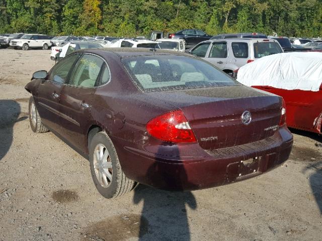 2G4WC582861304142 - 2006 BUICK LACROSSE C BURGUNDY photo 3