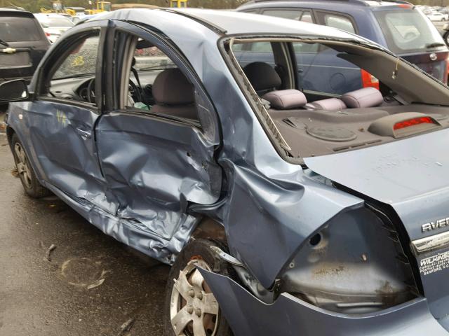 KL1TD566X8B075726 - 2008 CHEVROLET AVEO BASE Mavi foto 10