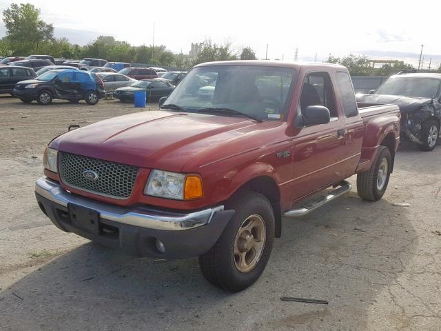 1FTZR15EX1PB46471 - 2001 FORD RANGER SUP RED photo 2