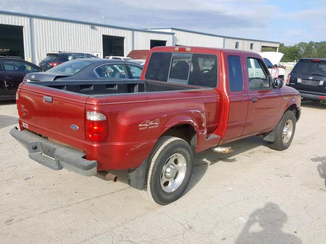 1FTZR15EX1PB46471 - 2001 FORD RANGER SUP RED photo 4