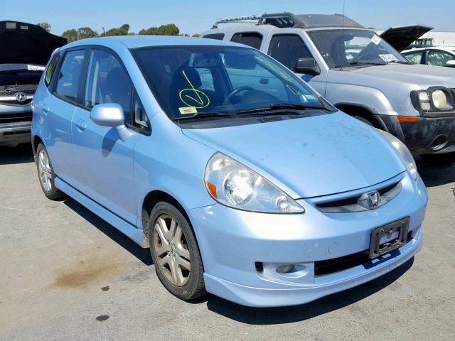 JHMGD38688S057543 - 2008 HONDA FIT SPORT BLUE photo 1