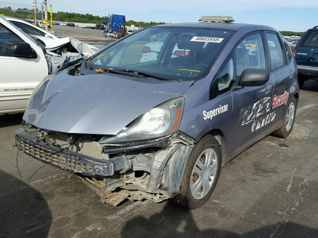 JHMGE88269S048347 - 2009 HONDA FIT GRAY photo 2