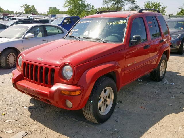 1J4GL58K63W564031 - 2003 JEEP LIBERTY LI RED photo 2