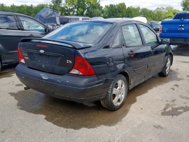 1FAFP38333W316327 - 2003 FORD FOCUS ZTS BLACK photo 4