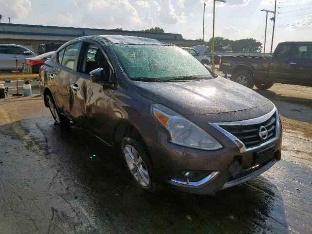 3N1CN7AP3FL843479 - 2015 NISSAN VERSA S GRAY photo 1