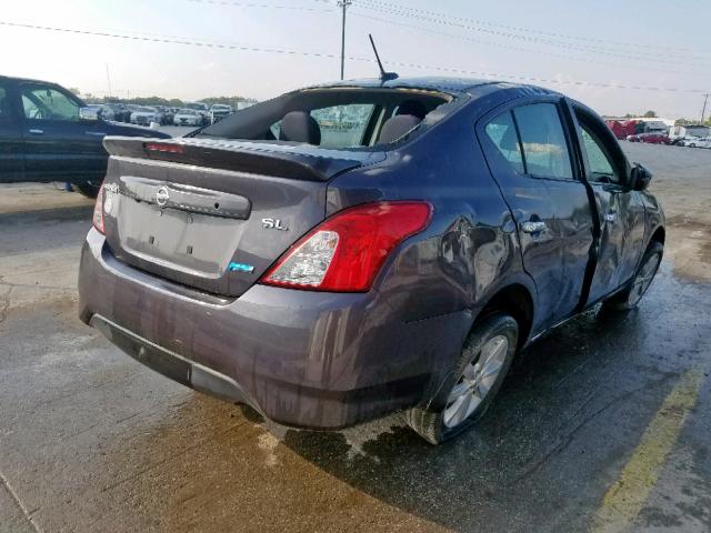 3N1CN7AP3FL843479 - 2015 NISSAN VERSA S GRAY photo 4