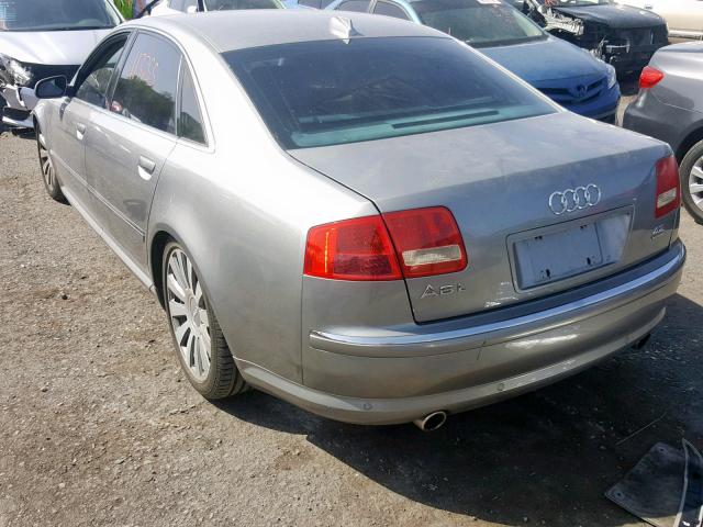 WAUML44E54N012835 - 2004 AUDI A8 L QUATT SILVER photo 3