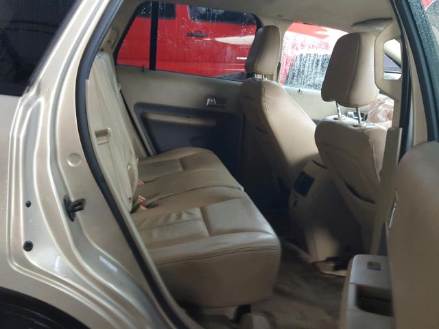 2FMDK48C87BA90780 - 2007 FORD EDGE SEL WHITE photo 6