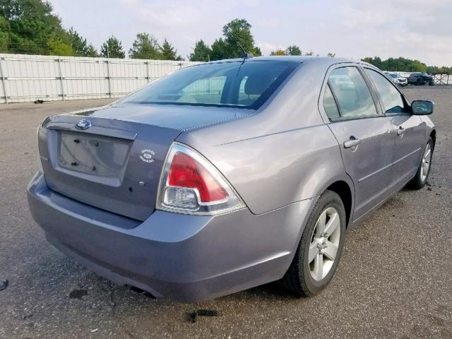 3FAHP07Z97R201446 - 2007 FORD FUSION SE GRAY photo 4