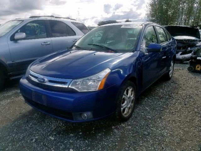 1FAHP36N19W214238 - 2009 FORD FOCUS SES BLUE photo 2