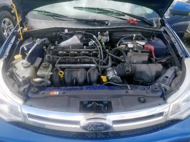 1FAHP36N19W214238 - 2009 FORD FOCUS SES BLUE photo 7