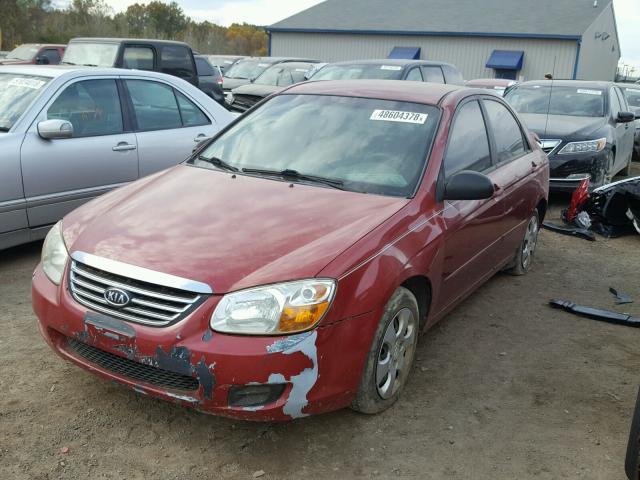 KNAFE121385524889 - 2008 KIA SPECTRA EX RED photo 2