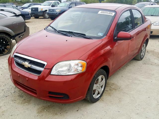 KL1TD5DEXBB231541 - 2011 CHEVROLET AVEO LS RED photo 2