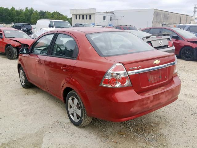 KL1TD5DEXBB231541 - 2011 CHEVROLET AVEO LS RED photo 3