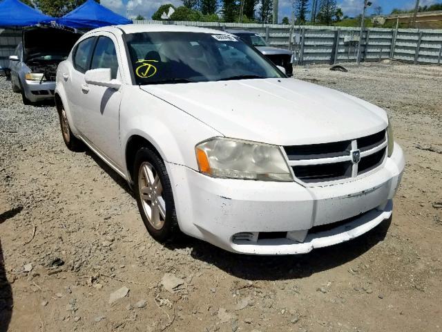 1B3CC4FB3AN211901 - 2010 DODGE AVENGER SX WHITE photo 1