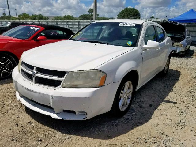 1B3CC4FB3AN211901 - 2010 DODGE AVENGER SX WHITE photo 2