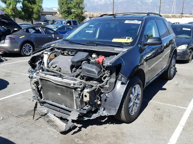 2FMDK4KC8CBA34373 - 2012 FORD EDGE LIMIT BLACK photo 2