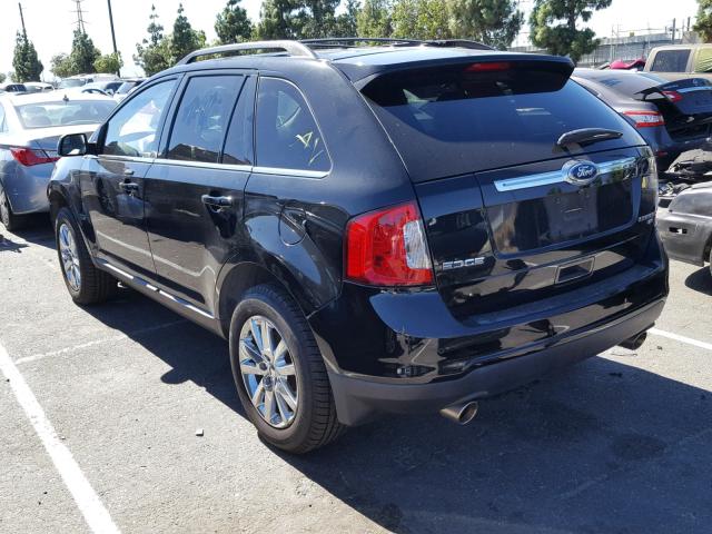 2FMDK4KC8CBA34373 - 2012 FORD EDGE LIMIT BLACK photo 3