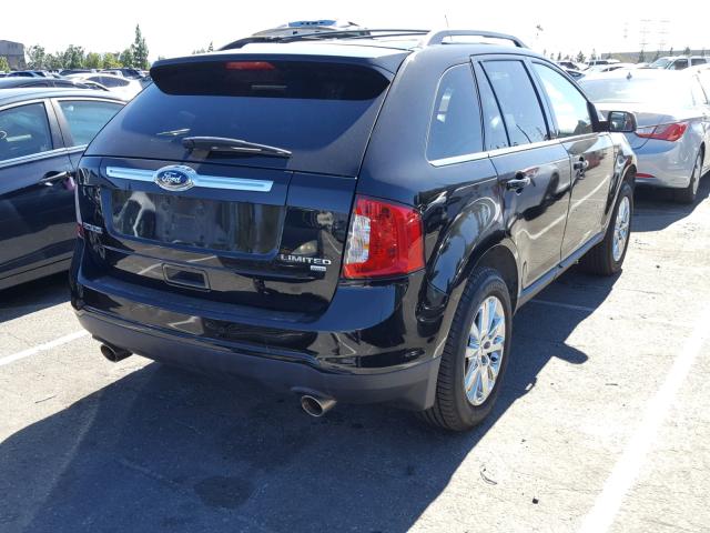 2FMDK4KC8CBA34373 - 2012 FORD EDGE LIMIT BLACK photo 4