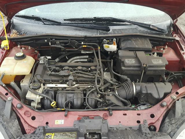 1FAFP31N27W153350 - 2007 FORD FOCUS ZX3 MAROON photo 7