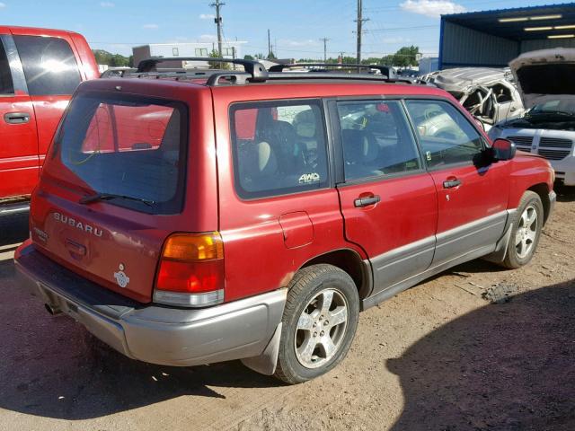 JF1SF6555XG719024 - 1999 SUBARU FORESTER S RED photo 4