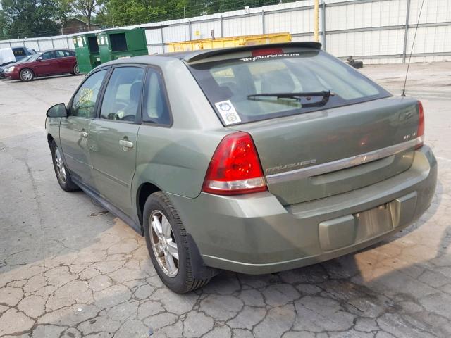 1G1ZT64865F105334 - 2005 CHEVROLET MALIBU MAX 绿色 照片 3