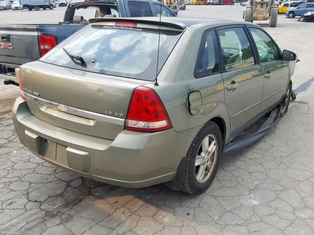 1G1ZT64865F105334 - 2005 CHEVROLET MALIBU MAX 绿色 照片 4