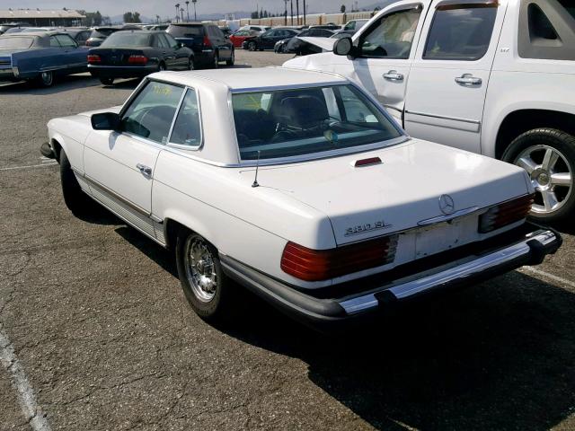 WDBBA45A9CB018941 - 1982 MERCEDES-BENZ 380 SL WHITE photo 3