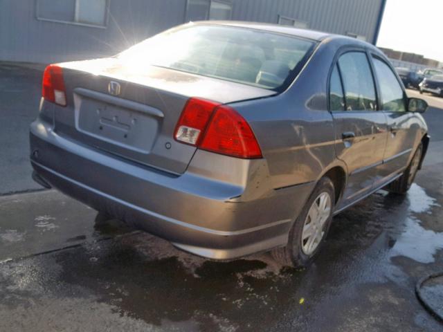 2HGES16355H558941 - 2005 HONDA CIVIC DX V CHARCOAL photo 4