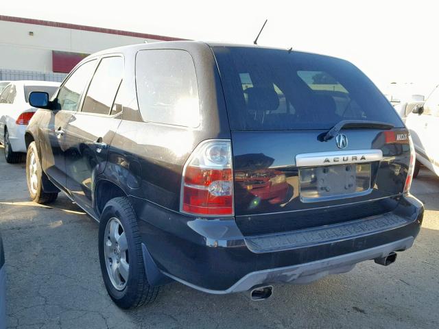 2HNYD18244H534097 - 2004 ACURA MDX BLACK photo 3