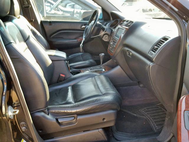 2HNYD18244H534097 - 2004 ACURA MDX BLACK photo 5