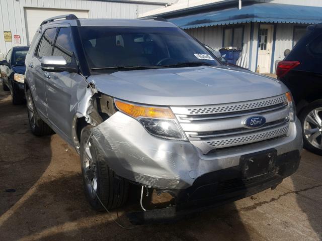 1FM5K8F89EGC37009 - 2014 FORD EXPLORER L SILVER photo 1